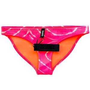 Triangl Neoprene Bikini Bottom Neon Pink Tie Dye Size S NWT